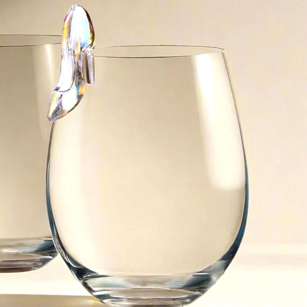 Godinger Runway High Heel Stemless Wine Glass